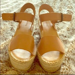 Soludos platform espadrille tan sandals